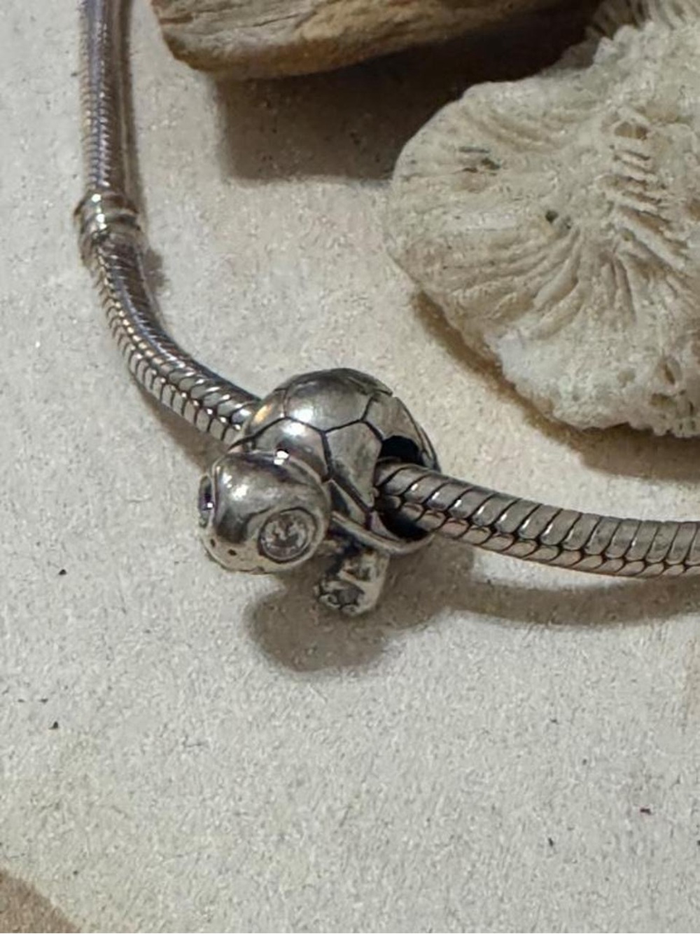 Retired Pandora Bright Eyed Turtle Charm 925 Sterling Silver